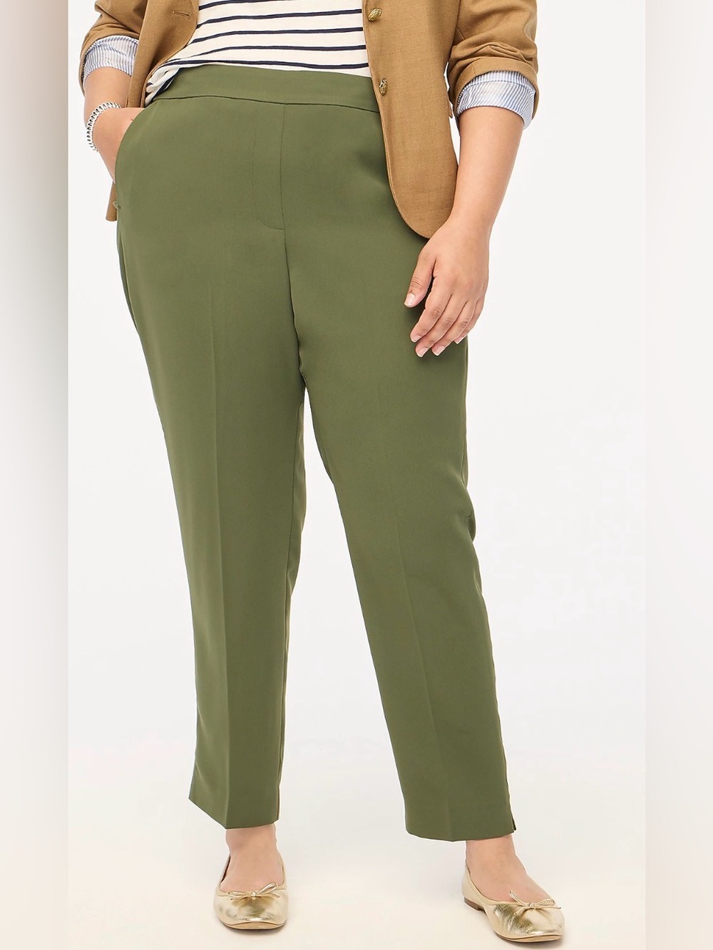 J.Crew Factory "Jamie" Pull-On Pant – Olive Green size 22